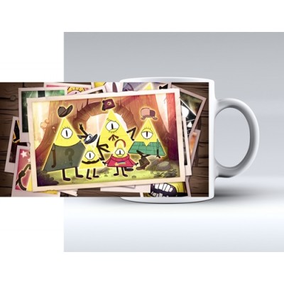 Бяла керамична чаша GRAVITY FALLS - ART PIC